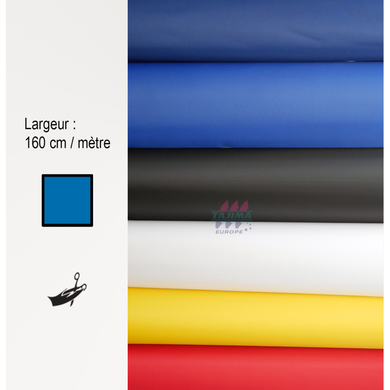 Toile de badge Poly bleu baltique