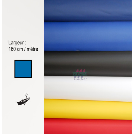 Toile de badge Poly bleu baltique