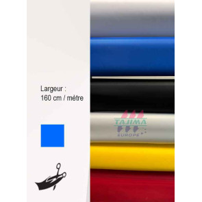 Toile de badge Poly bleu royal