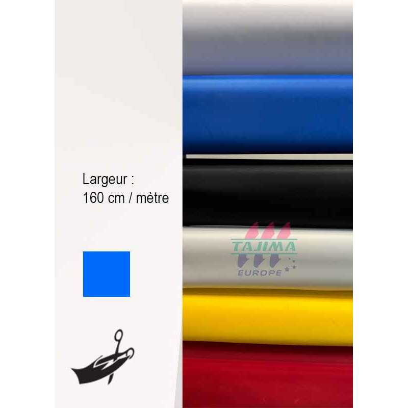 Toile de badge Poly bleu royal