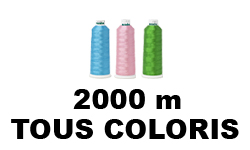 Fil à broder Madeira Classic N°12 en 2000m tous coloris